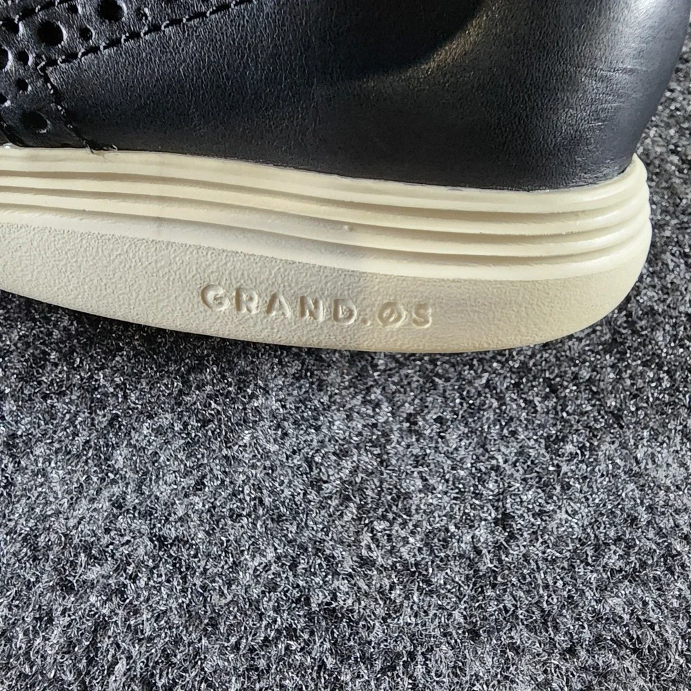 Cole Haan Grand.OS ZeroGrand Mens Black Leather Wingtip Oxford Shoes 11.5M - Picture 4 of 9